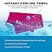 Balhvit Cooling Towel, Cool Towel for Instant Cooling Relief, Chilling Neck Wrap, Ice Cold Scarf For Men & Women, 40x12'', Microfiber Bandana - Evaporative Chilly Towel For Yoga Golf Travel Beach