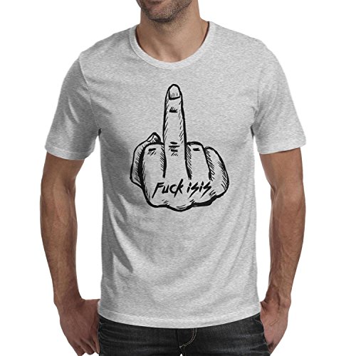QQPPIG Fuck ISIS Logo Men Short Sleeve 100% Cotton Tee t Shirts