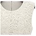 OFTEN Women's Sexy Peplum Lace Shirt Trendy Sleeveless Blouse(L, White)