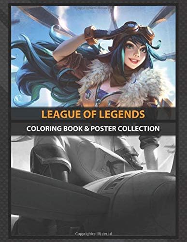 Coloring Book & Poster Collection: League Of Legends Irelia Aviator Art Anime & Manga
