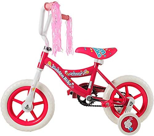 HAPTOO Kids Bike for Girls Age 2-6 Years Old, Easy Assembly Kids Bike, Training Wheels, Best Gift for Children