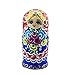 IUMÉ Nesting Dolls，Russian Matryoshka Wood Stacking Nested Semenov Wooden Handmade Toys The Best Gift for Children Kids Christmas Mother's Day Birthday Home Room Decorat Halloween Wishing Gift 7 PCS