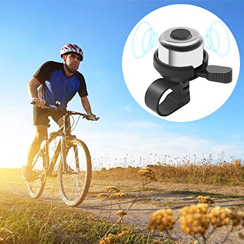 Kulannder 3 Pack Bike Bell, Brass Mini Bicycle Bell, Loud Crisp Sound Bike Ring Horn Accessories for Adults Kids, Suitable for.83Inch - 0.90Inch Handlebar