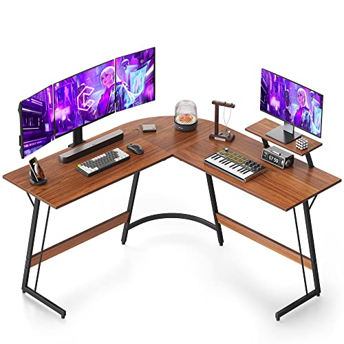 Cubiker L Shaped Desk, Computer Corner Desk, Gaming Desk with Monitor