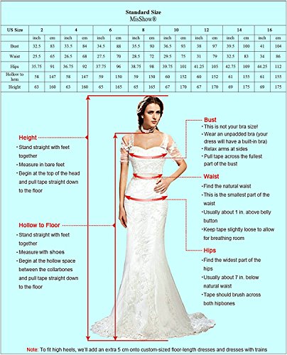 MisShow-Damen-Prinzessin-Tll-V-Ausschnitt-Brautjunfernkleid-Applique-Ballkleid-Abendkleid-Rckenfrei-Kurz-Gr32-46