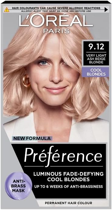 L'Oreal Paris Preference Hair Dye 9.12 Siberia Permanent Colour