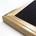 18 x 12 Inch Felt Letter Board - Changeable Letter Board, Black Felt Boards with 490 (340 3/4'' + 150 1'') Letters and Characters, Imported Oak Wooden Frame, Mounting Hook, Free Storage Bag R001