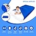 Special Supplies Sensory Bed Sheet for Kids Compression Alternative to Weighted Blankets - Breathable, Stretchy - Cool, Comfortable Sleeping Bedding -Blue (Queen)