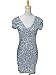 Anna-Kaci Womens Sexy Sparkly Glitter Sequin V Neck Bodycon Mini Party Dress