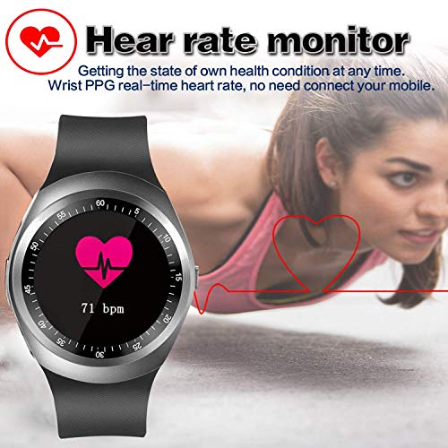 [2020 New] Smart Watch-Touchscreen Smartwatch for Android iOS Phones Activity Fitness Tracker with Heart Rate Blood Pressure Monitor Sport Watch Pedometer Calorie Men Women Xmas Holiday Birthday Gift