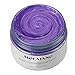 MOFAJANG Unisex Multi-Color Hair Wax Color Dye Styling Cream Mud, Washable Temporary, Natural Matte Hairstyle Modeling DIY for Party Cosplay, Purple