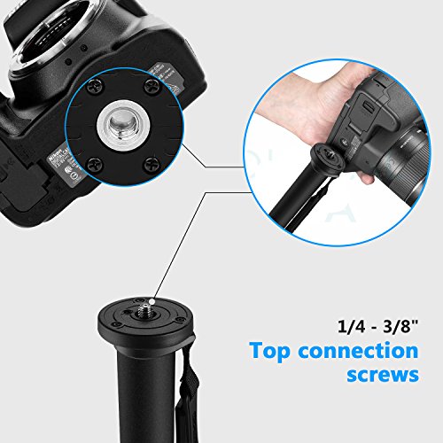 Noeler Monopod ,65 Inch Camera Monopod With Folding Three Feet Support Stand,Travel Portable Tripod Monopod For Camcorder/DSLR Video