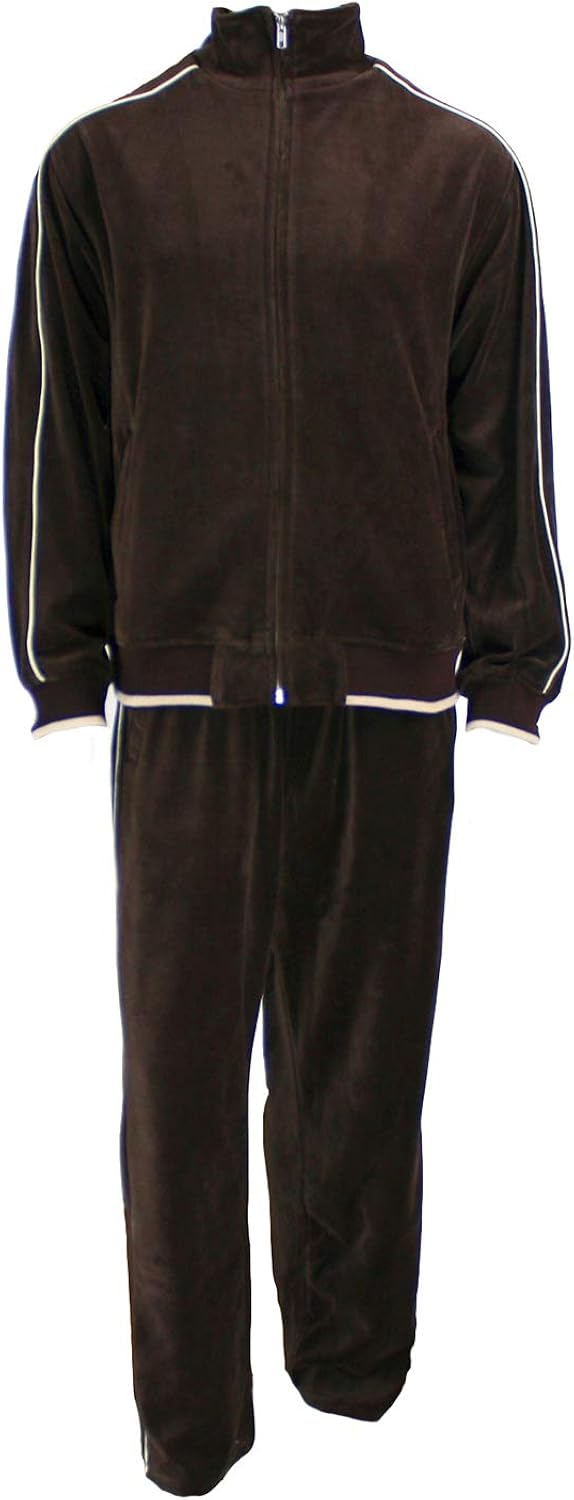 Sweatsedo Mens Velour Tracksuit Brown XXXXL Amazon.co.uk Clothing