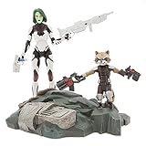Marvel Gamora with Rocket Raccoon Action Figure Set - Guardians of The Galaxy Select