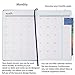 UNDATED Weekly & Monthly Planner + 2018 Calendar Stickers - Goal and Productivity Planner With Premium Thicker Paper, Pen Holder with 40 Notes Pages, 5.75
