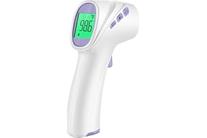 GOODBABY No-Touch Digital Forehead Thermometer, Infrared Thermometer for Adults, Kids & Babies, 1 Second Measurement, Fever Alert and 35 Sets Memory (Purple)