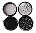 Herb Grinder Ohuhu 4 Pieces Weed Tobacco Grinders with Handle, Black Spice Herb Grinder, 2.38 Inch