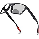 laureles/Men's Driving Photochromic Bifocal Reading Glasses Sports Goggles Women Square Transition Sunglasses
