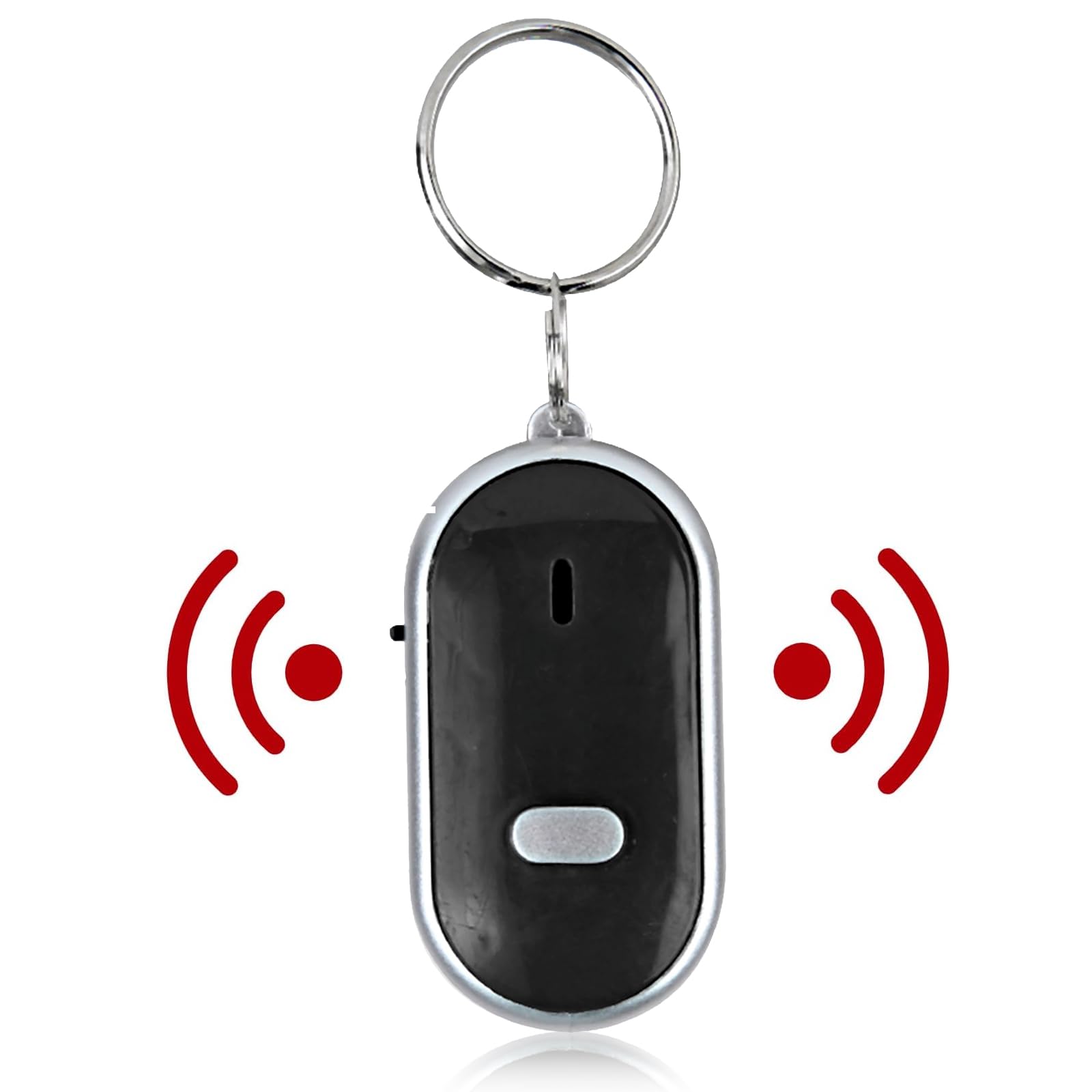 Sonew Key Finder Fob, Key Finder, Voice Control Anti-lost Device Whistle Key Finder Keychain Locator Tracer, Portable and Easy to Find(Black)