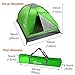 Yodo Lightweight 2 Person Camping Backpacking Tent With Carry Bag, Green