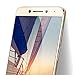Le Pro 3 Screen protector, MicroP(TM) Full Screen 9H Hardness Ultra-thin Tempered Glass Front LCD Screen Protector for LeTV LeEco Le Pro 3 (Gold full coverage)