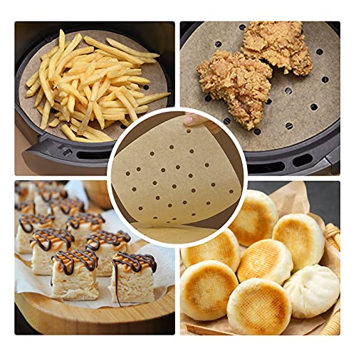 200pcs Air Fryer Parchment Paper, 7.7inch Baking Parchment, Premium
