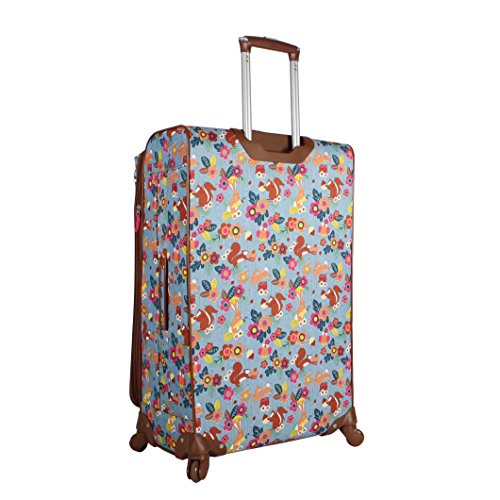 Lily Bloom Luggage Large Expandable Design Pattern Suitcase With