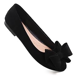 Hee grand Bowknot Flats for Women Classic Round Toe