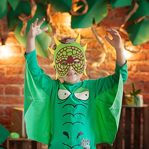 THE TWIDDLERS 30 Dinosaurier Schaummasken (10 Motive) für Kinder, Jungen & Mädchen - Kindergeburtstag Mitgebsel, Fasching, Karneval, Dino Kostümparty, Halloween – Bild 5