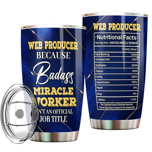 MONIZILUCKY Web Producer Tumbler Stainless Steel
