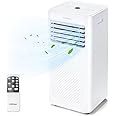COSTWAY Portable Air Conditioner, 10000 BTU AC Unit with Cool, Fan, Dehumidifier & Sleep Mode for Rooms up to 350 Sq.Ft, with 24H Timer, Child Lock, Remote Control & Window Kit (White)