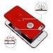Xeber iPhone 6 Plus 6s Plus Case,Ultra Light Slim Fit Anti Scratch Fingerprint Premium Matt Surface with Ring Brackets Excellent Grip for iPhone 6 Plus 6s Plus Case (iPhone 6 Plus 6s Plus, Red)