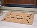 BIRDROCK HOME Wipe Your Paws Coir Doormat - Natural Fibers Outdoor Mat - Decorative Dog Design for Entryway, Porch, Patio, Garage - Keeps Floors Clean - Durable Front Door Mat for Home - 18x30 Inch