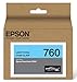 Epson T760520 UltraChrome HD Light Cyan Standard Capacity Cartridge Ink