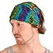 Casualbox Tie-Dye Headband Bandana Boho Hippie Retro Flower psychedelic 60's A,Free Size