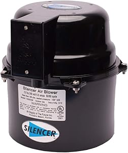 Air Supply Silencer Blower Motor 2.0HP 120V 9.0 AMPS