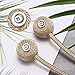 BCELIFE Curtain Tiebacks Magnetic, Handmade Drape Tie Backs Drapery Rope Holdbacks/Holder for Window Sheer and Blackout Panels Home and Office Decoration,Set of 2, Beige