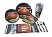 Super Bowl 51 Party Supplies Deluxe Pack for 24 Guests: Dinner Plates, Appetizer/Dessert Plates, Napkins, Cups, Cutlery, & Table Cover