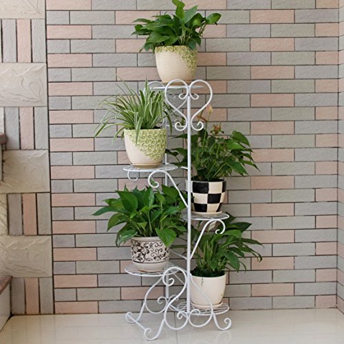 HZB Iron Flower Shelf, Multi-storey Indoor Balcony, Shelf, Living Room Flower Pot, Floor Type Green Stand.