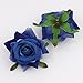 Artificial Flower 6cm Silk Blooming Rose Heads for Wedding Decoration DIY Wreath Scrapbooking Corsage Flowers 7pcs (Burgundy)