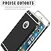 iPhone 6/6S Slim Case Anti-Scratch 360 Degree Protection 3 In 1 Hard Mobile Phone Ultra With Electroplate Frame For Full Protective For iPhone 6S Plus 6 Plus (iPhone 6/6S 4.7, Black)