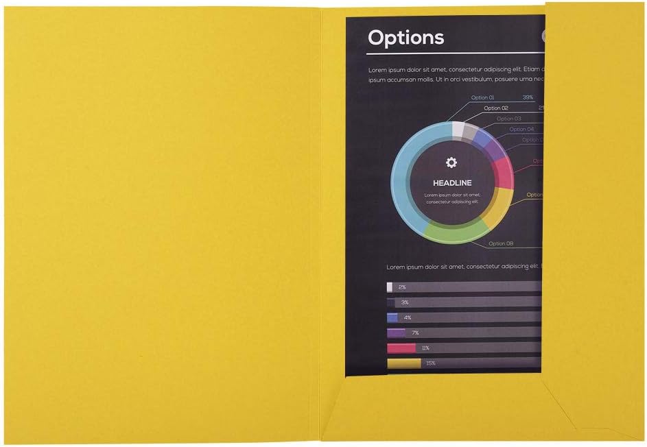 Exacompta, Ref 216000E, Rocks Collection, 2-Flap Folders, 240 x 320mm in Size, Suitable for A4 Documents, 210gsm Material - Image 3