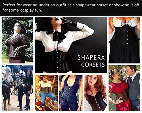 SHAPERX-Donna-Corsetto-Dimagrante-Traspirante-Waist-Trainer-Corset-Bustino-Modellante-Body-Shaper