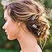 Missgrace 3pcs Wedding Bridal Crystal Rhinestone Bridal Hair Pins Clip (Silver)