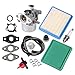 Panari 799866 Carburetor + Tune Up Kit Air Filter Fuel Valve for Briggs and Stratton 790845 799871 796707 794304 491588S 491435S primary