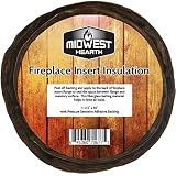 Midwest Hearth Fireplace Insert Insulation 10' Roll w/Self Adhesive Backing