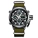 MEGALITH Mens Watches Black Men Digital Analogue Waterproof Sports Big Face Military Army Wrist Watch Gents Alarm LED Stopwatch Multifunction Casual Watches