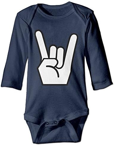 Hi Alice Rock'n'Roll Jumpsuits Infant Boys Girls Onesies Long Sleeve Bodysuit