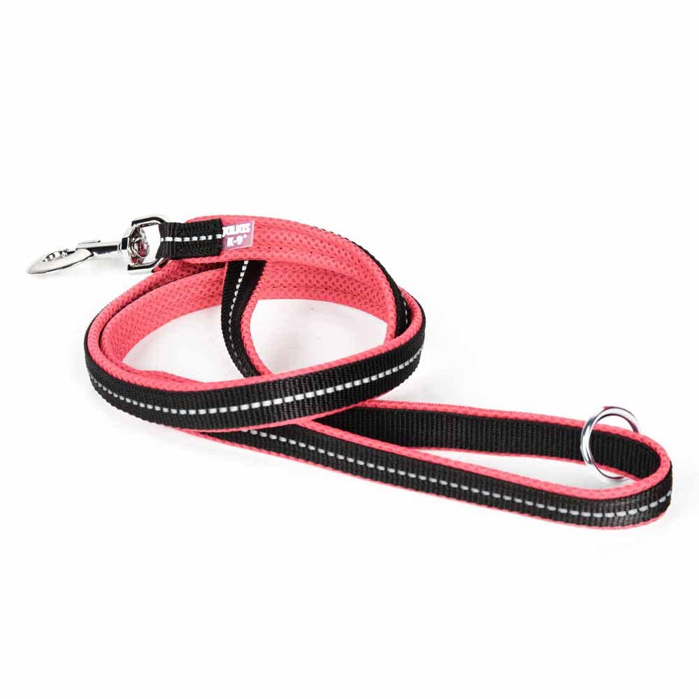 JULIUS-K9 IDC Powair Leash, Size: 1,2 m with Handle and Large Carabiner, Pink