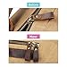 Back-to-School Sale- S-ZONE Retro Canvas Leather School Travel Backpack Rucksack 15.6-inch Laptop Bag